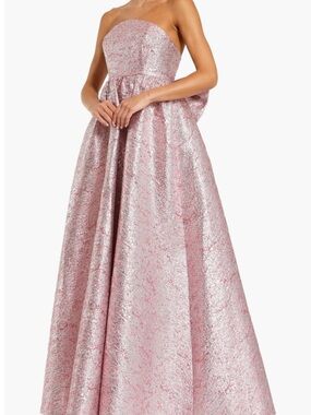 Pink Metallic Evening Gown - DRESS IS NOW MODEST